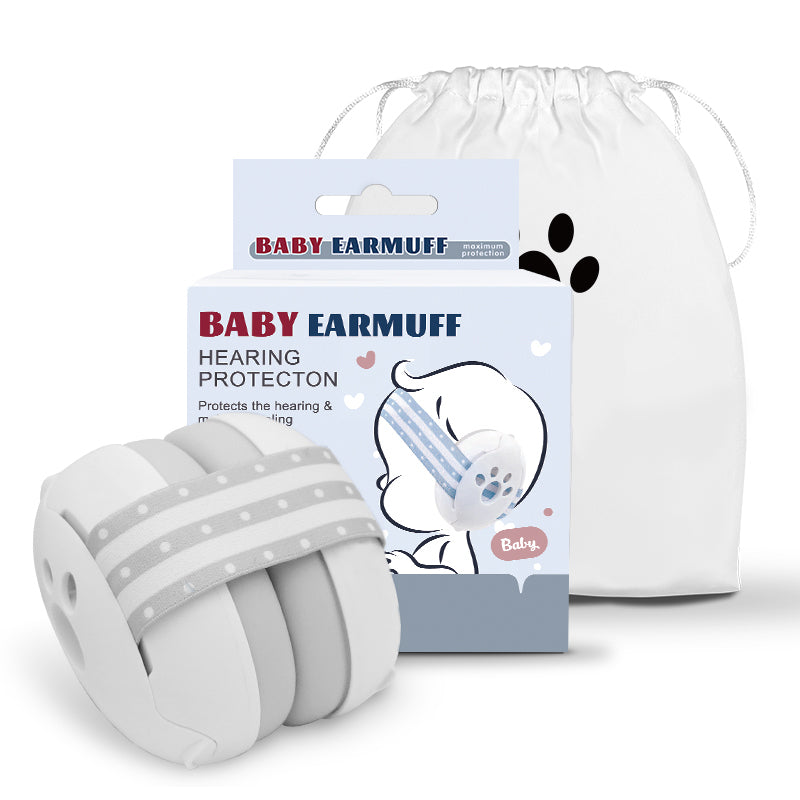 Anvara Baby Gehoorbescherming – SNR 25dB – Verstelbare oorkappen voor baby’s – Geluidsdempers – Comfortabel & Veilig – 0–36 maanden